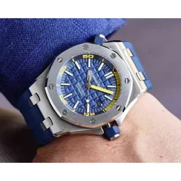 الساعات الفاخرة لرجال النمط الميكانيكي للرجال الحب Pig Roya1 0AK Off Shore Series Command Outomatic Geneva Designers Wristwatches