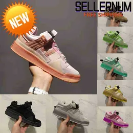 Łyżworolki męskie trampki na deskorolkę sportowe Chaussures buty do wody Forum klamra niskie jajko wielkanocne męskie Skate Pink Gw0265 2022 Bad Bunny