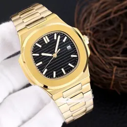 MENS Titta på högkvalitativ rörelse Klockor 2813 Mekanisk designer Watchwristwatch PP5968 5167 Nautilus dykare reloj Fashion Montre de Original Wristwatch Gold