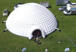 Utomhusaktiviteter Uppblåsbar igloo Dome -tält med luftblåsare för Party Wedding Show -evenemang och utställning