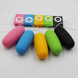 Sexspielzeug Massagegeräte 20 Geschwindigkeiten Wasserdichte MP3-Fernbedienung Vibrierendes Sprungei Drahtloser Vibrator Bullet Sexspielzeug für Frauen