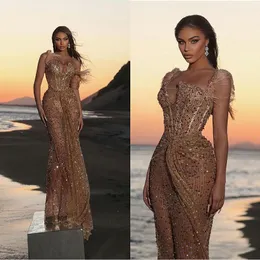 Long Mermaid Celebrity Prom Dresses Luxury Crystal Evening Dress 2022 Sexig Black Girls Graduation Party Gown