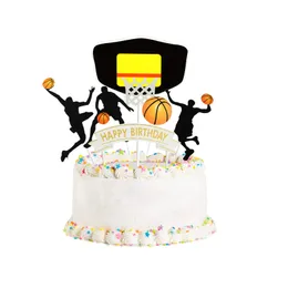 Inne świąteczne materiały imprezowe L Tort Basketball Cake Happy Birthday Besketball Decoration Dekorowanie 2022 Sports2010 Ampnr