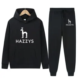 Mens Tracksuits Autumnand Winter European och American Hazzys Twopiece Sweater Casual Pants Sports Breatble Suit For Men and Women 220906