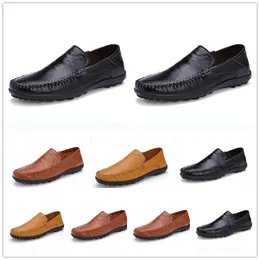 2022 vestido sapatos de couro casual mocassin gommino lazer dirigindo negócios de segunda camada de cowehide sapatos caseiros confortáveis ​​homens euro 38-47