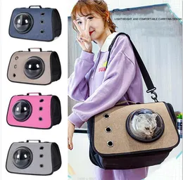 Cat Bag Carriers Lightweight Folding Large Space Pet Bags Capsule Messenger Breathable Cats Pets Supplies Designed for Travel Hiking