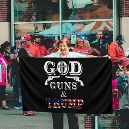 Bandeiras de banner Sinalizadores de 3x5ft 2024 BANNOR DE CAMPANHA God Guns Guns Deliver
