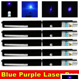 Лазерные указатели 5pcak 10 миль 1 МВт 405 нм синий фиолетовый лазерный шарнир
