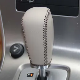 Чехлы для передач для Volvo XC60 2009-2012 автоматические ошейники из натуральной кожи сшитые вручную чехлы для передач стайлинга автомобилей 255v