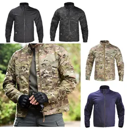 Kamouflage vindbrytare Taktisk utomhusjacka Sport Woodland Hunting Clothing Coat Combat Clothing No05-208B