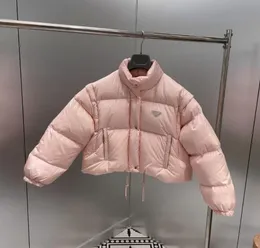 Cropped Puffer Jacket Embroidered Ladies Cropped Jacket 21FW Women