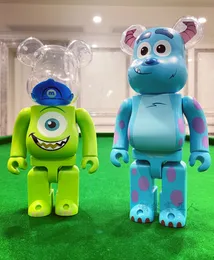 Figuras de brinquedo de ação 400% Bearbrick PVC Ação Figura Cosplay One Big Eye Sulley Collections Bearbricklys 28cm Sons de juntas