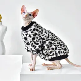 Cat Costumes Devon Rex Kitten Outfits Fall Winter warm Naked Sphynx cat winter Coat Hairelss Sweater Jumper 220908