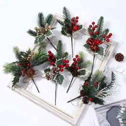 Faux Floral Greenery 1Pcs Aritificial Albero di Natale Home Hotel Centro commerciale per la festa di compleanno Fai da te Decorazione natalizia per la casa Accessori fatti a mano J220906