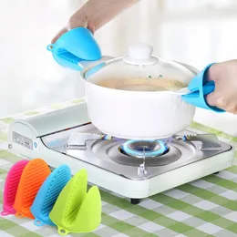 Ferramentas Luvas de silicone resistentes ao calor utensílios de cozinha utensílios microondas churrasco de algodão forro de algodão