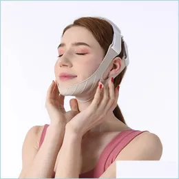 Andere Körperformung Abnehmen Neue Kinn Sile Bandage Maske Lifting V-Linienform Firm Face Lift Up Gesichtsverbände Wange Kinn Hals Sli Dhq46