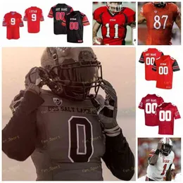 American College Football Wear College Utah Utes Football Jersey NCAA College 86 Dalton Kincaid 21 Solomon Enis 11 Alex Smith 1 Tyler Huntley 19 Bryan Thompson 6 Bradl