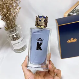 DG Luxury Brand King Crown Parfum Spray Cologne K Perfume 100ml Man Man Charming Men Men Eau de Toilette 3.3fl.oz France Bertomes Long Long reming 165