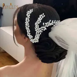 Wedding Hair Jewelry A465 Pearl Combs Headpiece Bride Ozdoby ślubne akcesoria tiara t220907