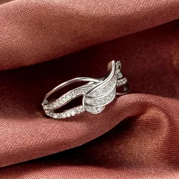 Kreative Flügel Engel Zirkonia CZ Diamant Gold gefüllt Party Versprechen Ringe für Frauen Hochzeit Braut Verlobung Schmuck Liebhaber Geschenk Sz6-10