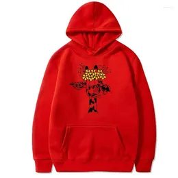 Kvinnors hoodies män och kvinnor fleece överdimensionerad crewneck tröja faller giraff blomma långärmad huv