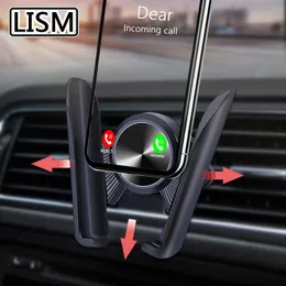 Lism el￡stico port￣o de carro para telefone no clipe de ventila￧￣o de ar de carro sem suporte de celular magn￩tico suporte GPS para iPhone 11 Pro