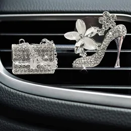 Air Freshener Jsacemxi Crystal High Heel Shoe Magic Bag Car Vent Clip Charm Bling Sparkly Bedazzled Rhinestone Accessorie Topscissors Amjmf