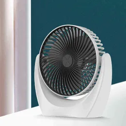 Electric Fans Mini USB Desk Fan Bättre kylning Perfekt starkt Airflow Whisper Tyst bärbar fläkt för Desktop Office Table 3 Hastigheter 6.0 Ft Cord T220907