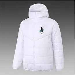 Minnesota United FC Men's Down Jacket Capelie Jacket Winter Leisure Casat Sports Full Sports Sports Outdoor Logo de moletom quente Custom