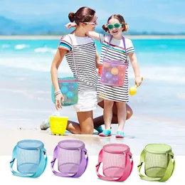 أطفال الأطفال تخزين حقيبة الكتف حقيبة قابلة للتعديل أحزمة شاطئ سحاب السحاب في الهواء الطلق صندوق رمال الرمال