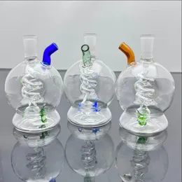 Glasschüsselpfeifen Male Joint Color Funnel Bowls Smoking Neue handgefertigte Panlong-Glaswasserflasche mit Topfzubehör