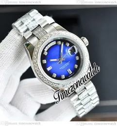 40 mm DayDate 128239 Reloj automático para hombre Diamantes de acero Bisel D-Blue Diamond Dial OysterSteel Pulsera Nuevos relojes TWRX Timezonewatch E431A1