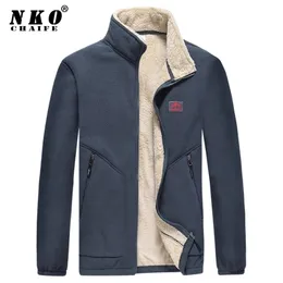 Men's Jackets CHAIFENKO Fleece Winter Thick Warm Tactical Army Parka Coat Spring Casual Bomber Military 220908