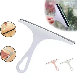 Household Cleaning Bathroom Mirror Cleaner With Silicone Blade Holder Hook Car Glass Shower Squeegee Window Glass Wiper Scraper 907