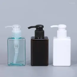 Storage Bottles 1Pcs Empty 100ML Square Bottle PETG Press Pump Container Lotion Dispensers Household Bathroom Shower Gel