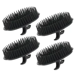 Hair Brushes L Mens Shampoo Brush Scalp Masr Mas Floriated Shower Comb For Deep Cleaning Hand Plastic Growth Beard Pe Hairchigonstore Amr6I