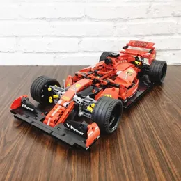 Mork 023005 High-Tech MOC Red F1 Technology Sports Racing Car Model 1099PCS Modular Toys Building Blocks Boy Children's Day G2505