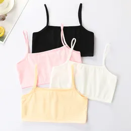 Camisole Single Layer Girl Student Vest Sling Adolescence Pure Cotton 8 to 15 Years Old Small Girl Vests 20220908 E3