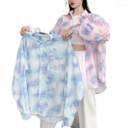 Женские блузки ретро печать атласная женщина простая рубашка повседневная леди с длинным рукавом мода свободная топа