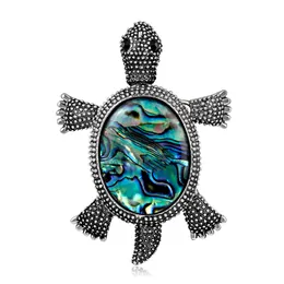 Vintage sköldpaddsskal Corsage Brosch Pin Animal Brosches for Women Men Fashion Jewelry Gift