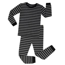 Pyjamas, Baumwollpyjamas-Sets für Jungen, Kinder, gestreifte Pyjamas, Anzüge, Kleinkind-Nachtwäsche, Frühlingskleidung für Kinder von 2 bis 8 Jahren, 220909