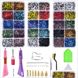 Kit per nail art Kit per nail art Set Strass fissi Applicatore con spina EU o US 7 punte Strass in cristallo Bacchetta termoadesiva St Homeindustry Dheum