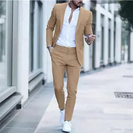 Erkekler Suits Blazers Bahar Gri İşyeri Moda İş Rahat Takım Dışında 220909