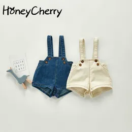Macacão honeycherry outono menina macacão meninos e meninas baby tira jeans ajustável em geral garotas de meninas 220909