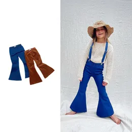 Компания Girls Bell-Bottoms Flare Pants Fashion Brand Brand Denim широкие джинсы для ног малыш