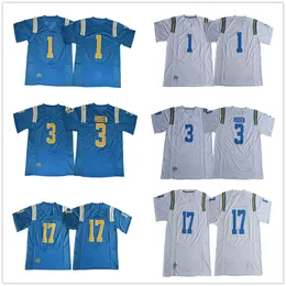 NCAA UCLA Bruins College Football Jerseys 1 Soso Jamabo 3 Josh Rosen 17 Christian Pabico Jersey