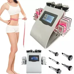 6 In 1 Lipo Laser Slimming Ultrasonic Vacuum Cavitation Face Radio Frequency Machine Body massage and loss weight device For beauty salon