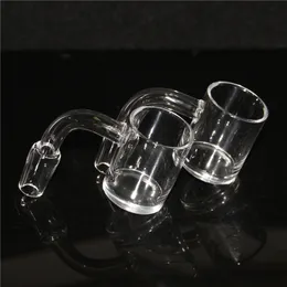 흡연 수업 쿼츠 뱅거 4mm 두께 10mm 14mm 투명 조인트 45 ° 90 ° Quartz Banger Dab Nail for Glass Ash Catcher Oil Rig Bong
