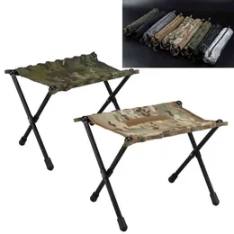 Meble obozowe na zewnątrz aluminium Składane krzesło kempingowe Stool Rynek Tactical Multicam Portable Lekkie krzesło U Księżyc 0909
