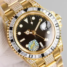 montres de créateurs haut de gamme pour hommes montre en diamant 40mm 116759 CAL2836 mouvement mécanique entièrement automatique 904L acier fin gmt246q
